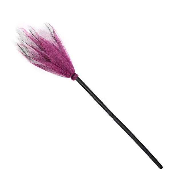 Colourful beautiful broom for Halloween witch costume