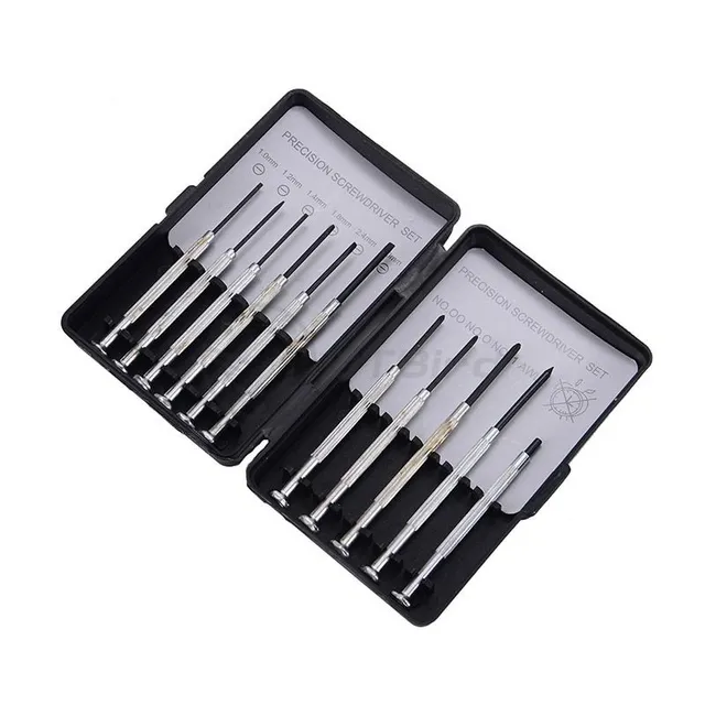 Practical set of mini screwdrivers