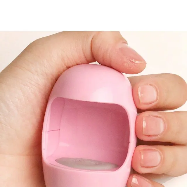 Mini UV/LED gel nail lamp with quick curing for home manicure