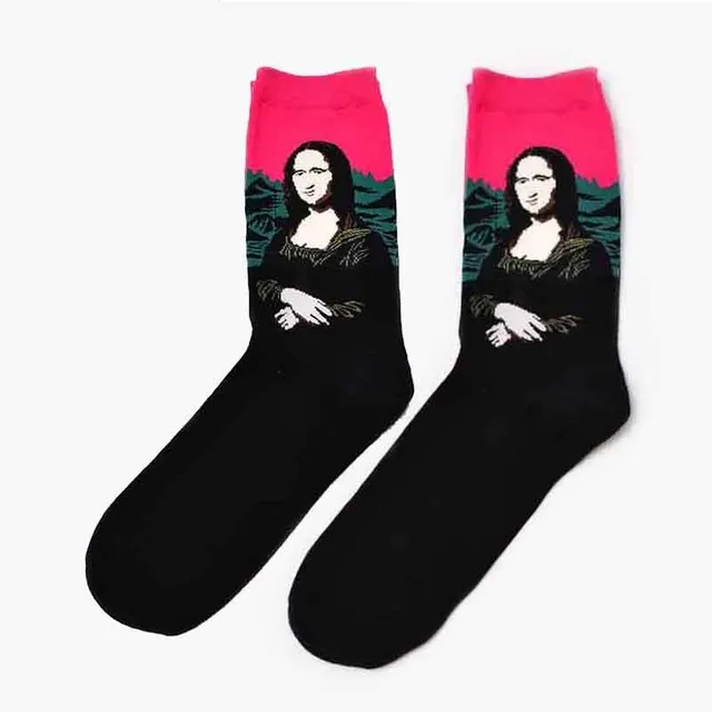 Funny socks with artwork print