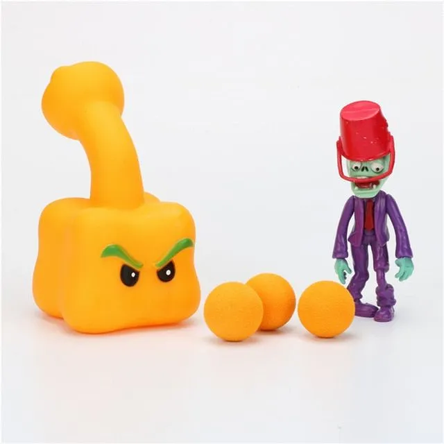 Shooting toy in the form of Plants vs Zombies characters