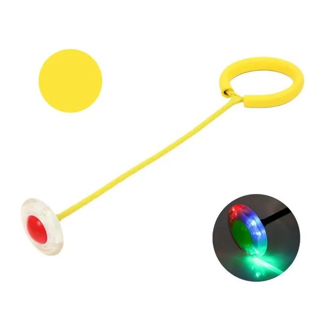 Bouncing ball on rope / outdoor LED toy FLASH