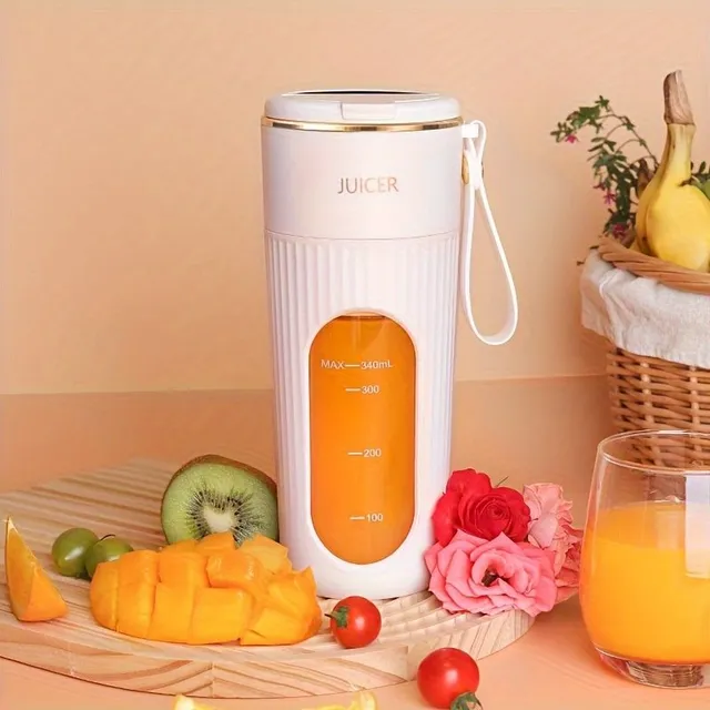 Portable USB rechargeable smoothie blender with 14 blades