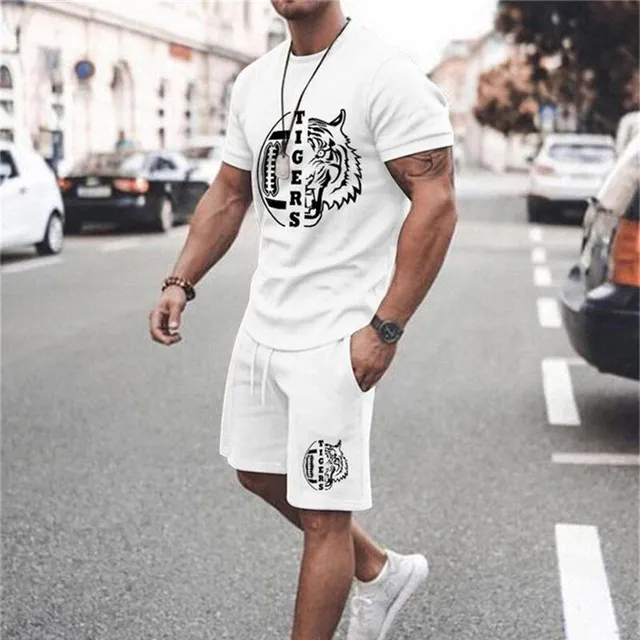 Men's summer clothing set - shorts and t-shirt