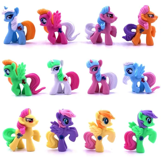 Set figurine My Little Pony cu 12 bucăți