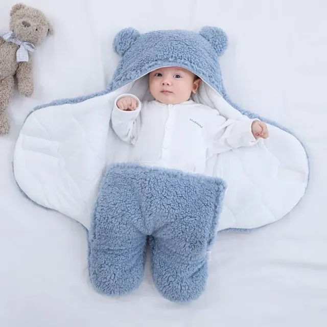 Ultrasoft fleece sleeping bag for newborns