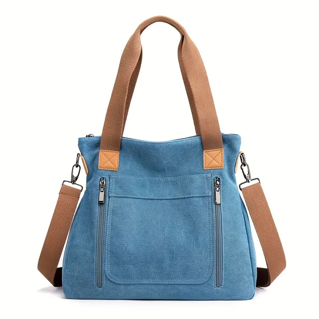 Elegant women's tote bag - simple style, practical for everyday wearing and traveling