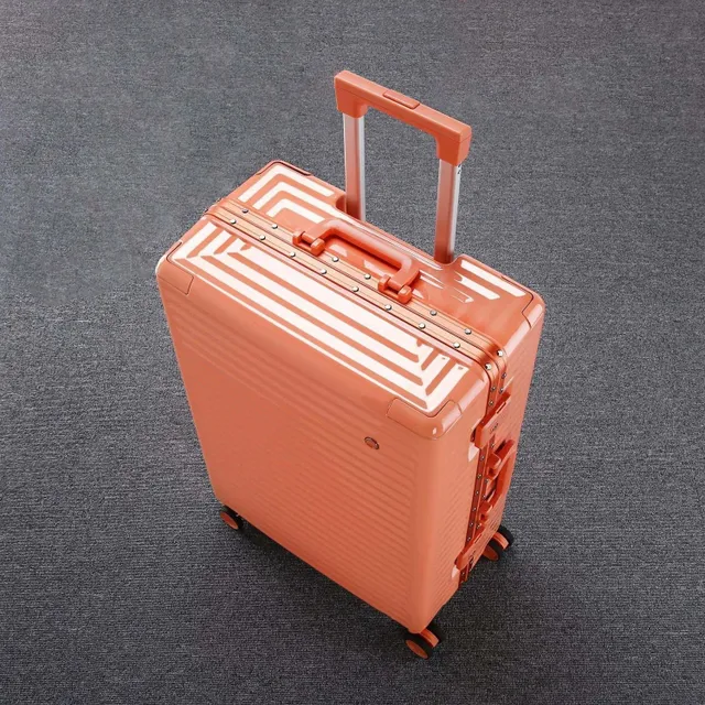 Travel suitcases on Andie's wheels