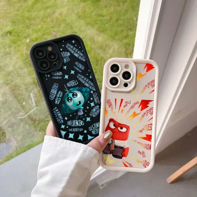 Coque en silicone colorée pour téléphones Samsung avec des motifs des personnages préférés du film Vice-Versa 2 - Inside Out 2