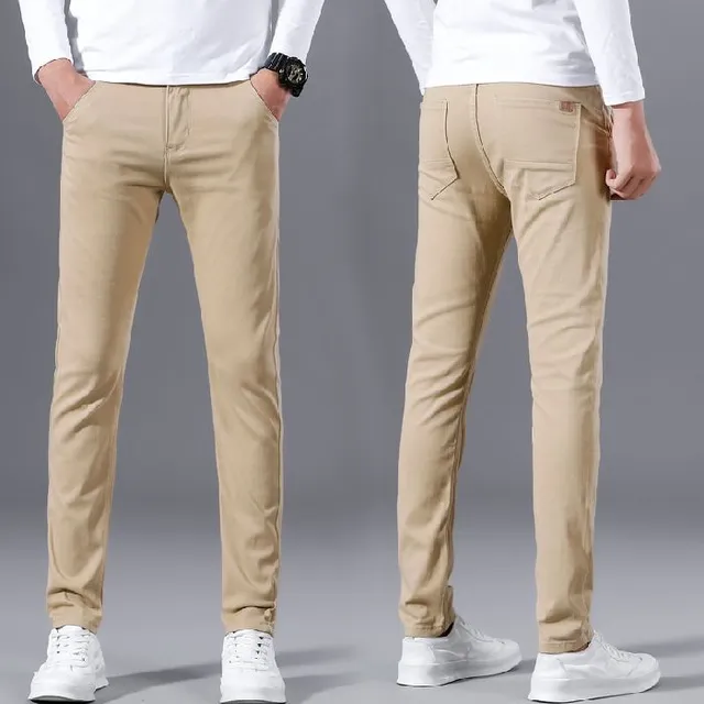 Pantalons de soirée modernes pour homme en matériau extensible pour un port confortable Joel