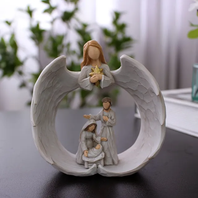 Resin statue of angels: Christmas and Easter decorations to your home