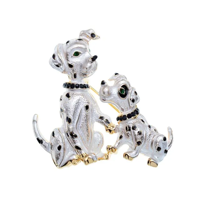 Stylish modern Dalmatian brooch