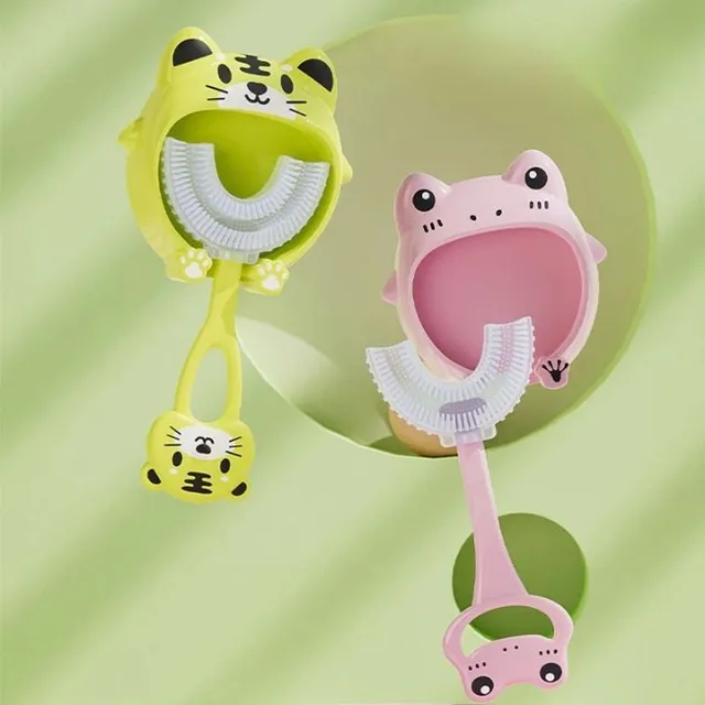 Silicone massage toothbrush for children