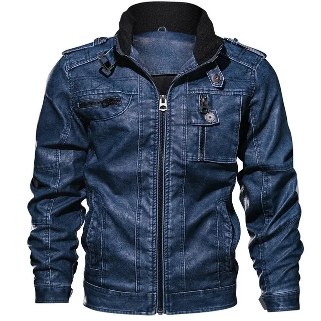 Veste en cuir pour homme Michele