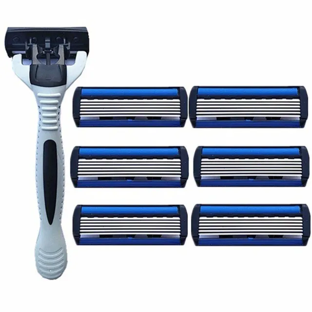 Men's hand shaver + 7 replacement razors