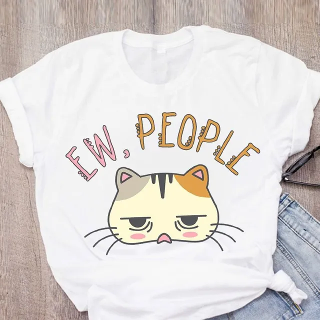 Women's T-shirt with cute animal print