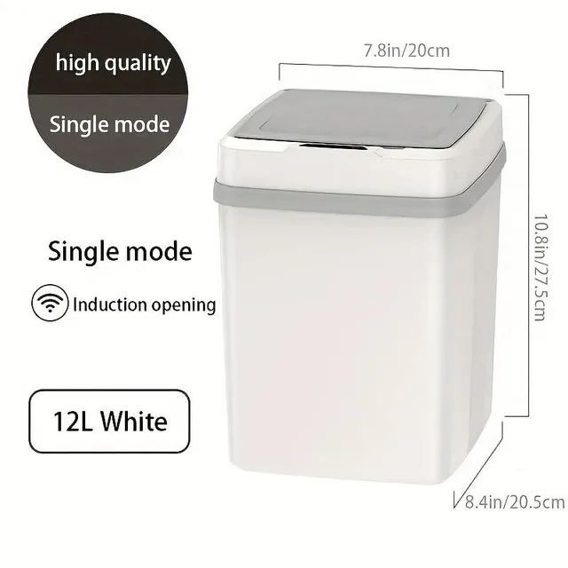 Smart waste container with motion sensor - for home, kitchen and bathroom