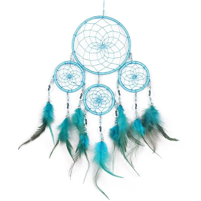 Beautiful dream catcher with feathers