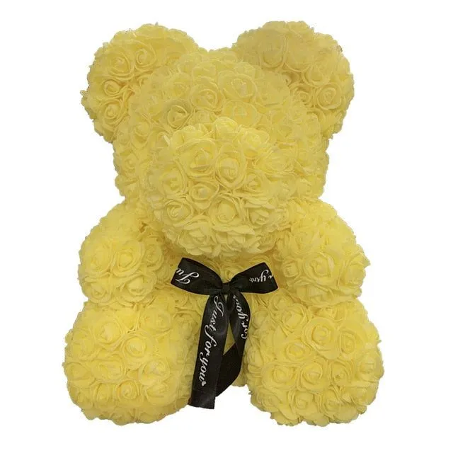 Gift teddy bear full of roses - more variants