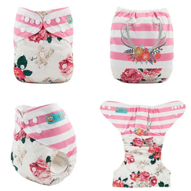 Printed diaper swimsuit for babies A2451 16