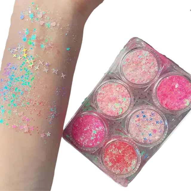 Face and body glitter set