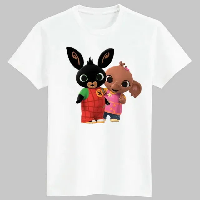 Baby stylish T-shirt with Bing bunny printing and his friends