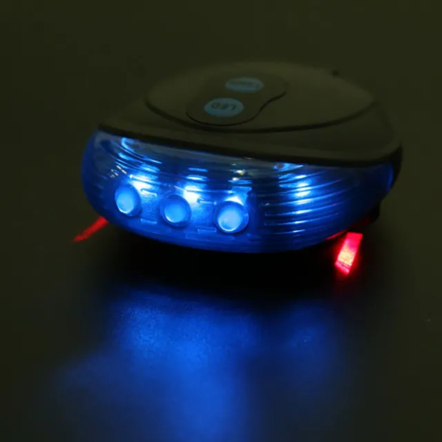 Światło rowerowe LED z laserem