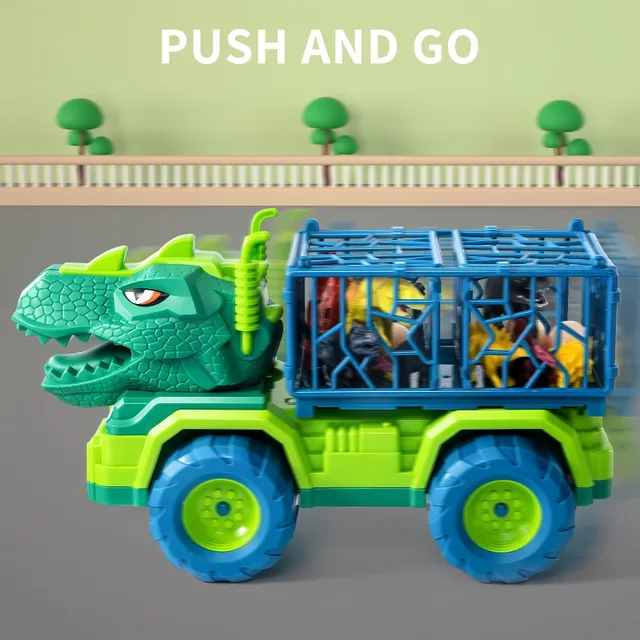 Adventure in the Jurassic period awaits! 8 dinosaurs, truck, eggs and playing pad