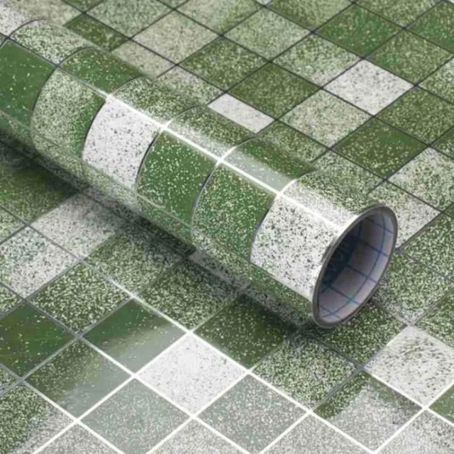 Waterproof retro checkered self-adhesive wallpaper