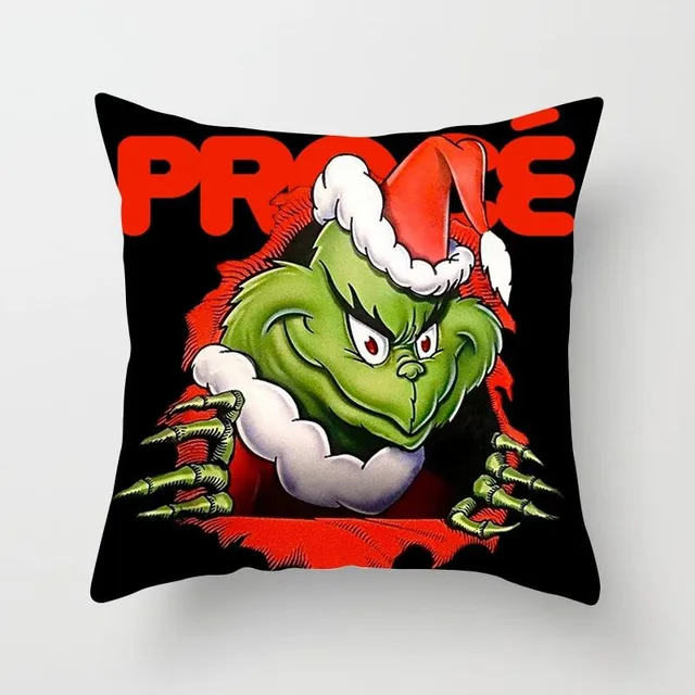 Vánoční praktický povlak na polštář s potiskem Grinch