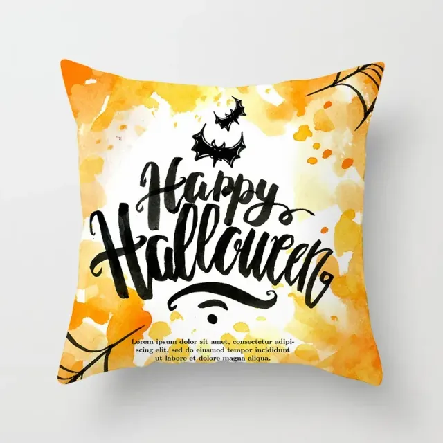 Halloween poliészter párna vicces mintával 45x45 cm kanapéra vagy hálószobába