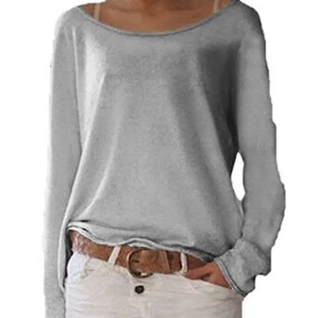 Women's loose long sleeve shirt