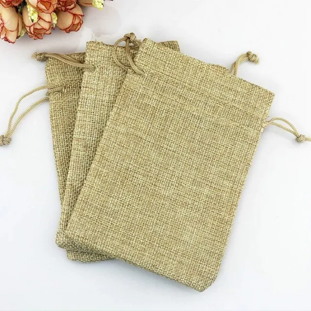 Sacs-cadeaux en jute 50 pcs