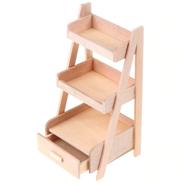 Wooden shelf for doll