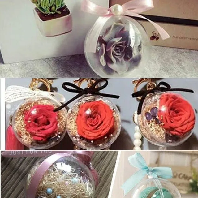 Christmas ball transparent 10 pcs