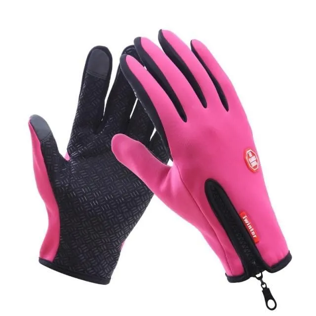 Windproof winter gloves