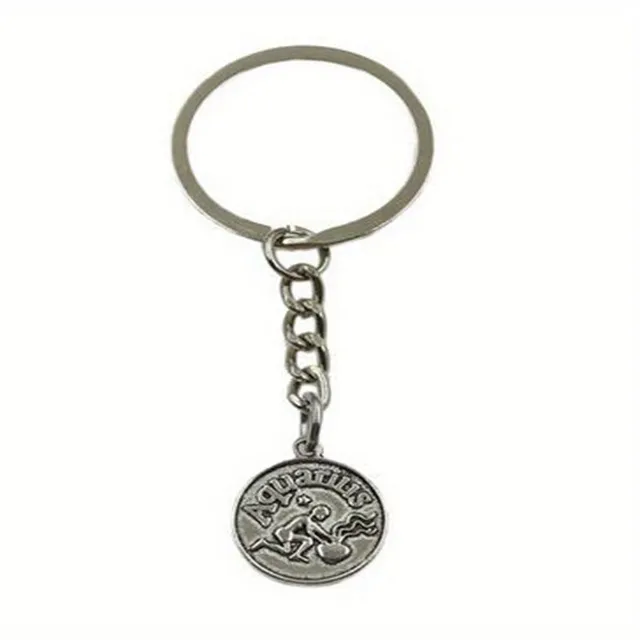 Keychain s 12 znakmi zverokruhu - Rakovina, Beran, Lev, Hmotnosť, Panna, Gemini