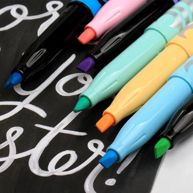 Luxury modern trendy color marker with disappearing in interesting pleasant colors