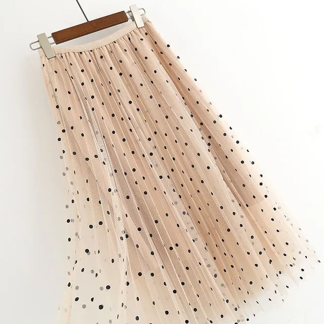 Women's long pleated skirt