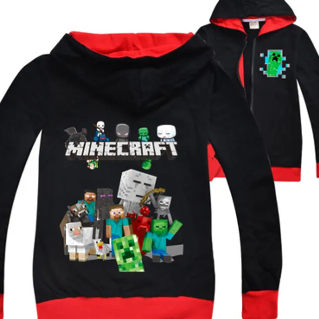 Minecraft mikina pro kluky i holky