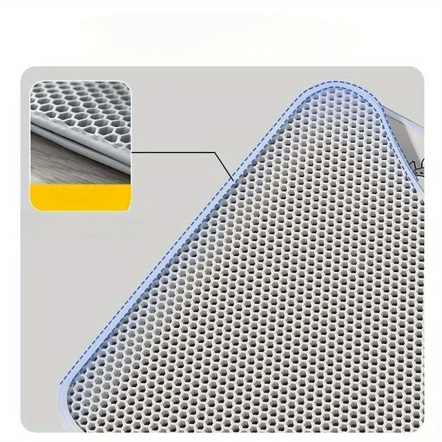 Pro-slip cat toilet mat with textured bee coat