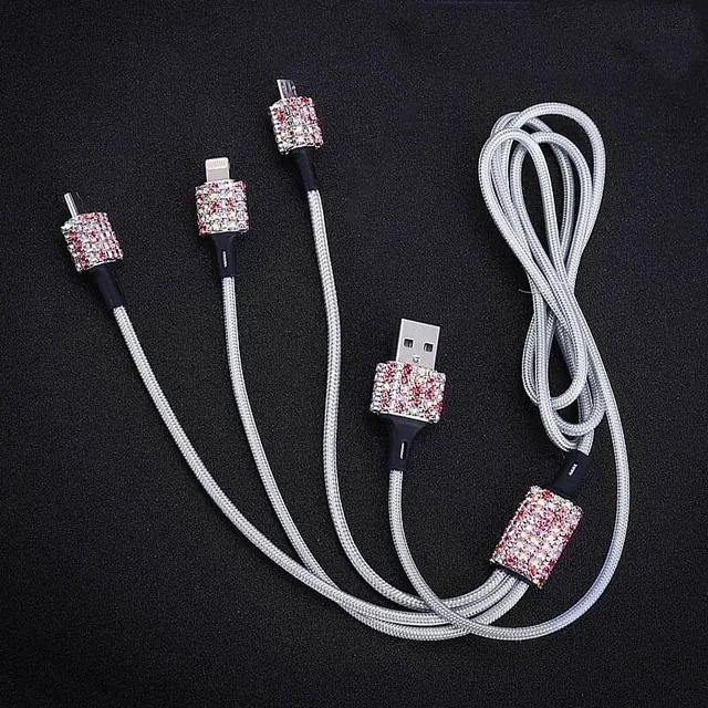 Decorated USB cable for different devices - multiple colours