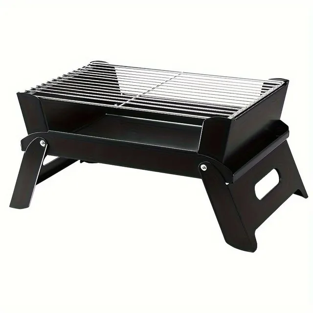 Folding grill for charcoal and wood, 1 pcs, portable grill for garden and camping
