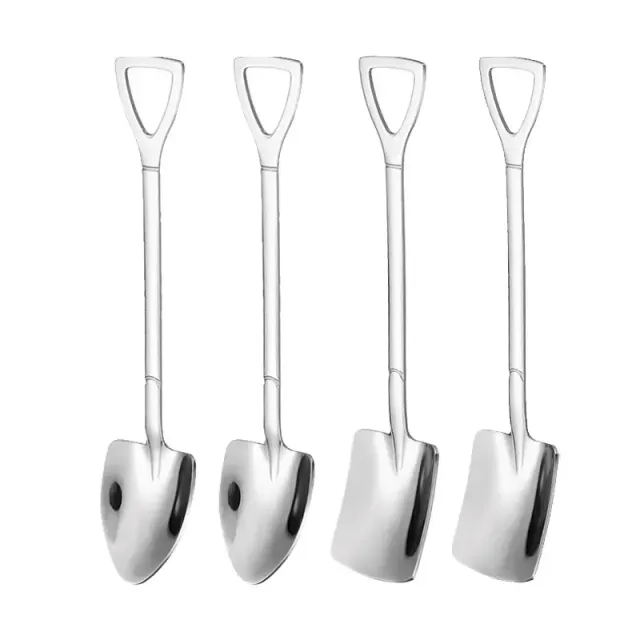 4 pieces Creative teaspoons Minilopats Stainless Retro High quality Desert teaspoons