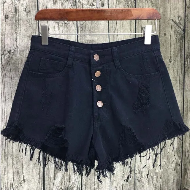 Women's Denim Shorts Glennis - Black