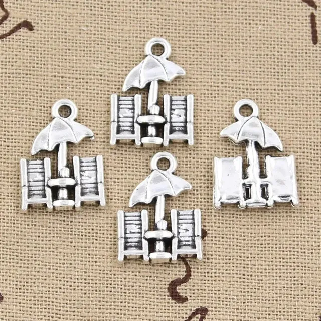 20 pieces of Tibetan silver pendants in the shape of an umbrella for the creation of jewelry
