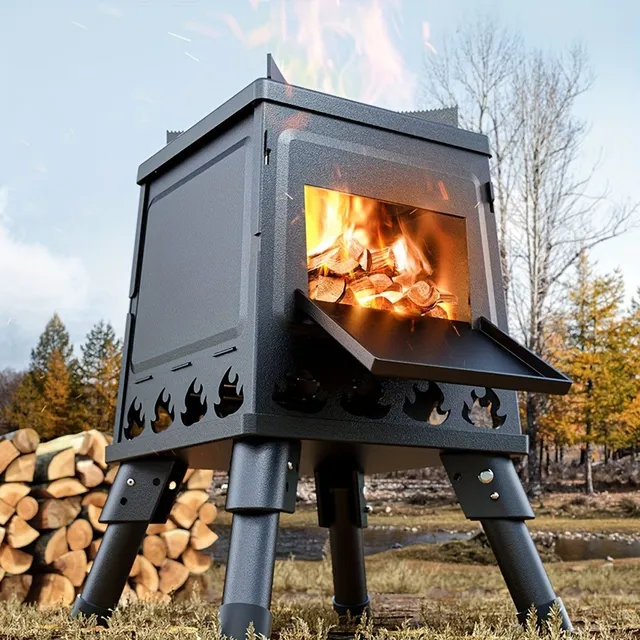 Transferable storage stove for wood - multifunctional outdoor picnic cooker