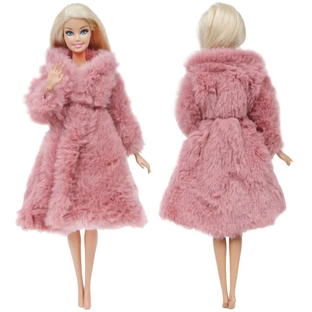 Puha kabát Barbie baba 12