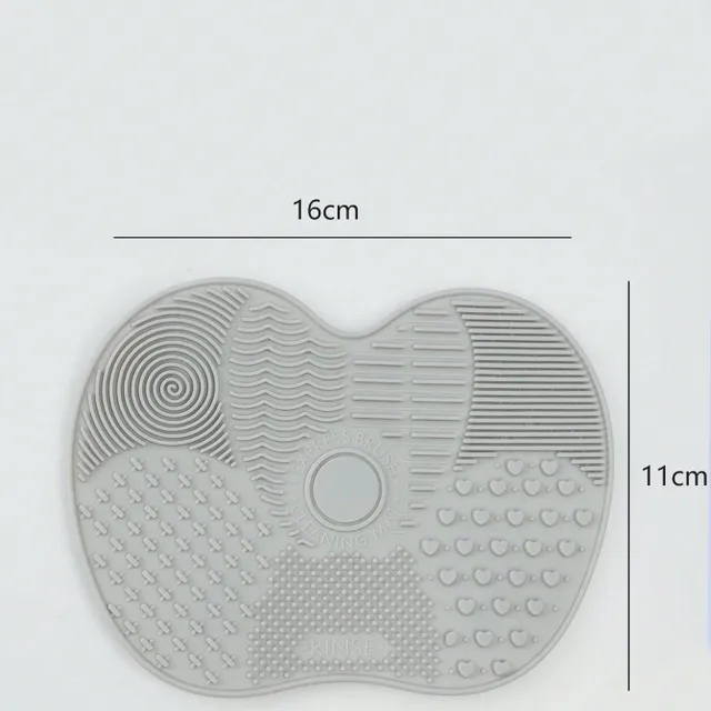 Silikonová jednobarevná podložka na čištění make-upových štětců