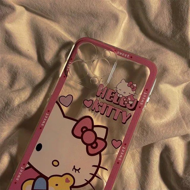 Beautiful silicone iPhone cover with cat motif